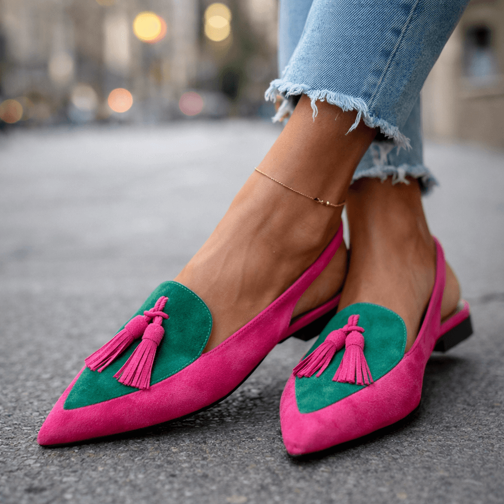 Lorena | All-Day Comfort Pom-Pom Flats