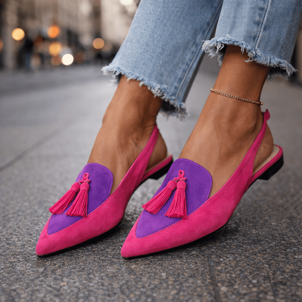 Lorena | All-Day Comfort Pom-Pom Flats