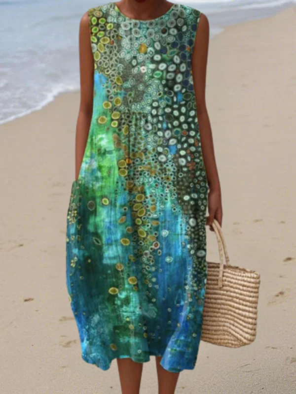 Zara™ Coral Reef Midi Dress