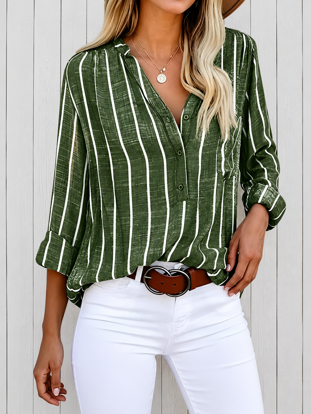 Lilac™ | Chic Striped Blouse