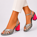 Valentina | Two-Tone All-Day Comfort Heels