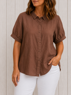 Pamela™ | Everyday Button-Up Shirt