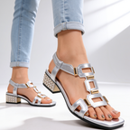 Odette™ Crystal Heel Sandals