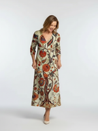 Corisande | V-Neck Long Sleeve Floral Mini Dress