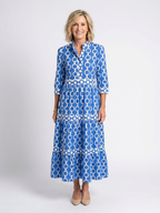 Ysolde | Three-Quarter Sleeve Chain Print Mini Dress