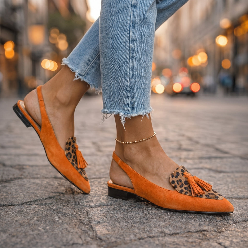 Lorena | All-Day Comfort Pom-Pom Flats
