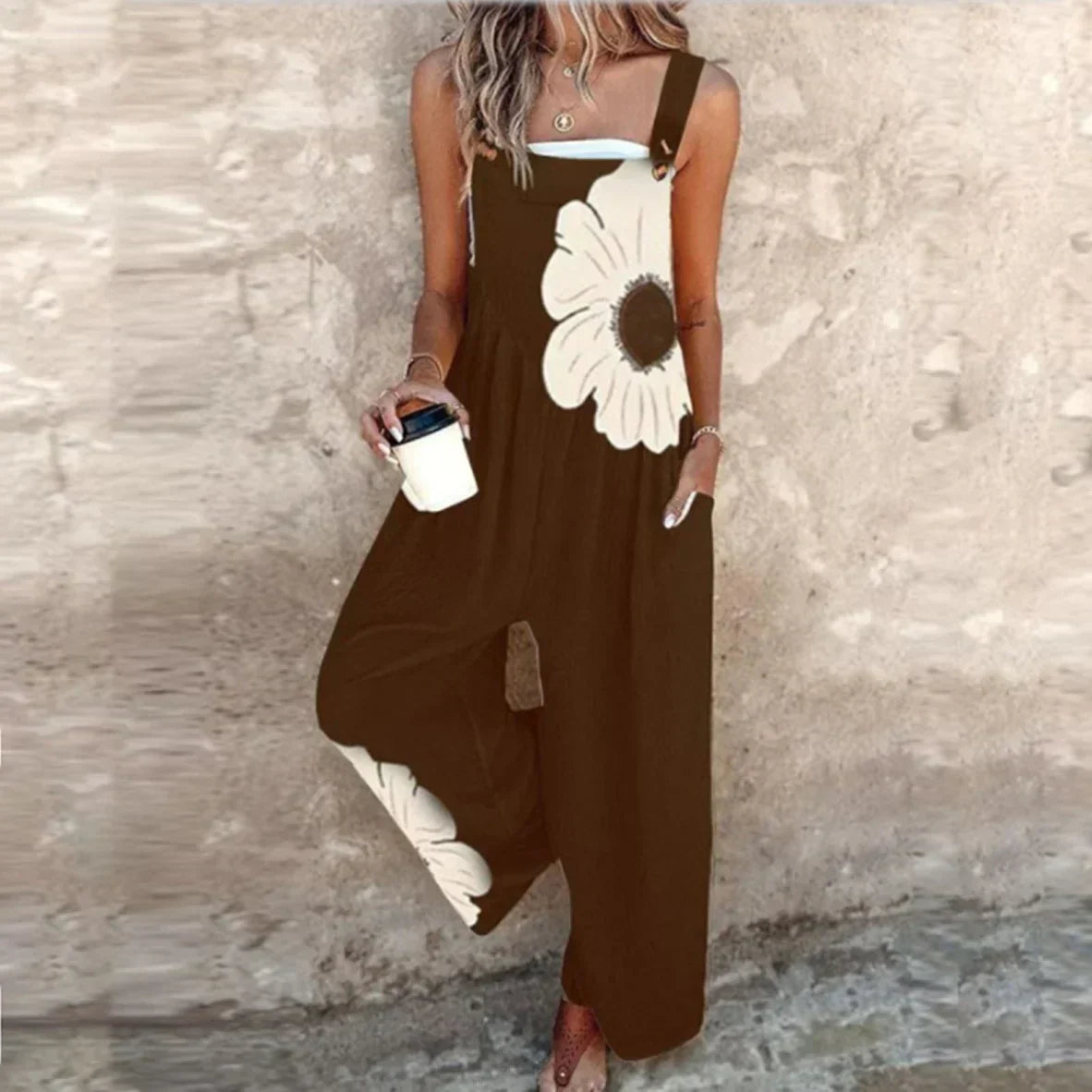 Comfortable Patterned Jumpsuit