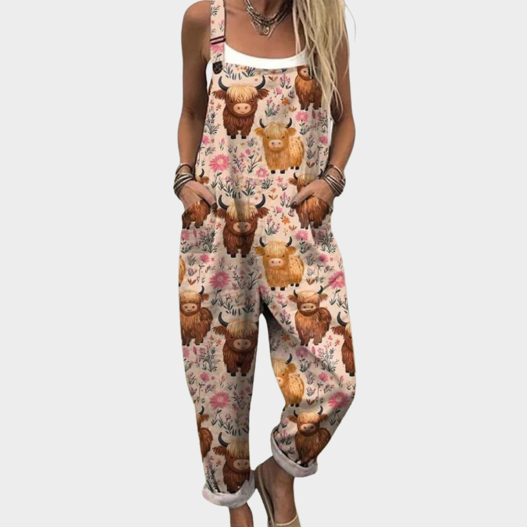 Comfortable Patterned Jumpsuit