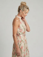 Aurelle | Halterneck Floral Mini Dress