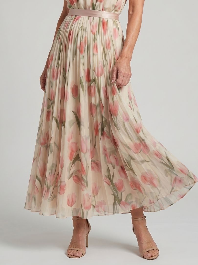 Aurelle | Halterneck Floral Mini Dress