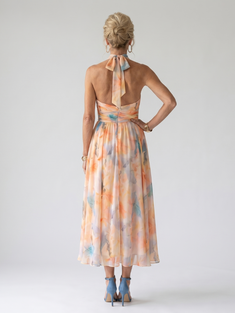 Elin | Soft Halterneck Mini Dress