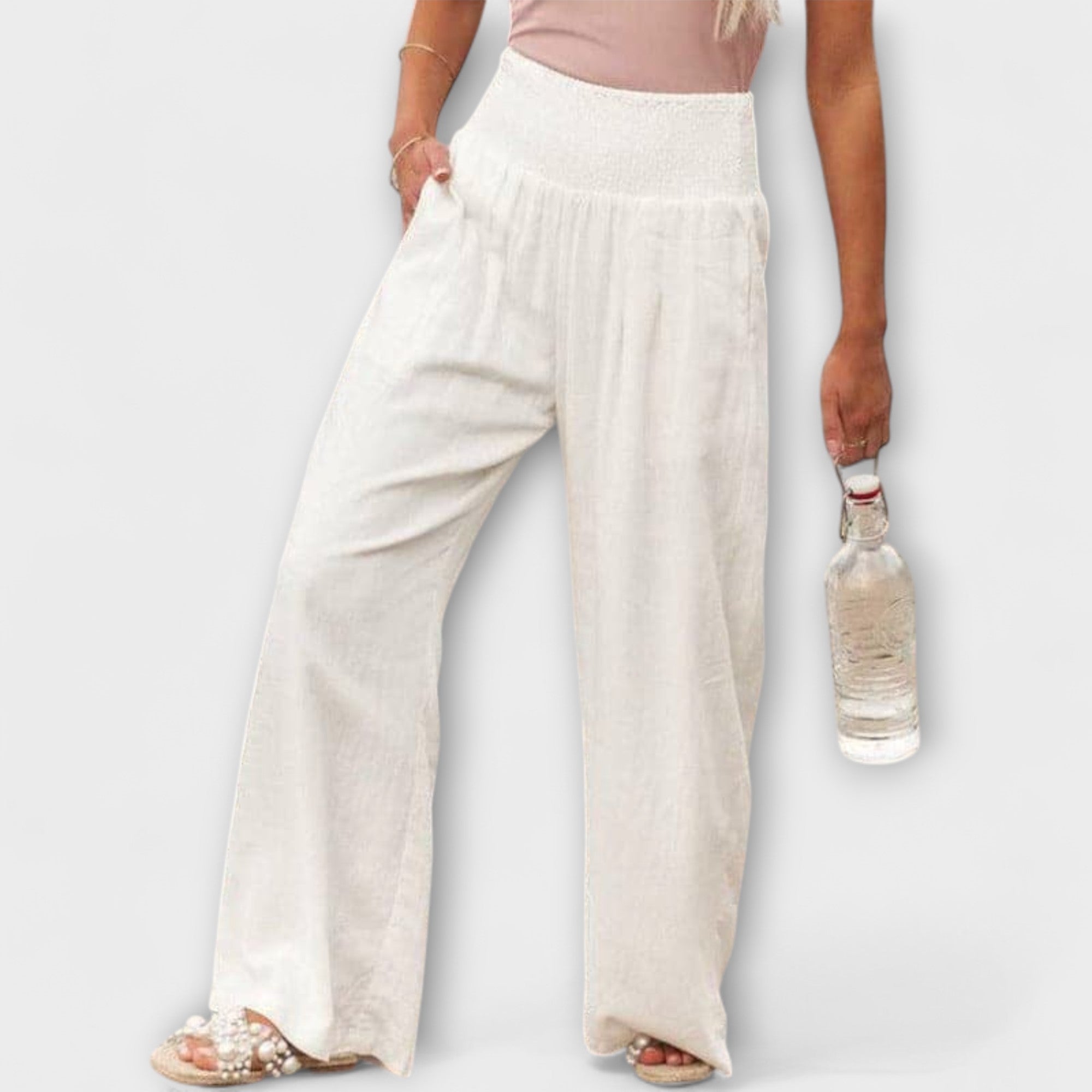 Thearya - Relaxed Wide Leg Trousers