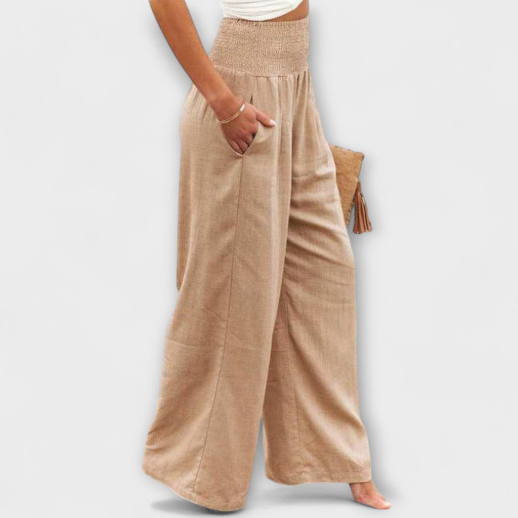 Thearya - Relaxed Wide Leg Trousers