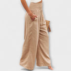 Thearya - Relaxed Wide Leg Trousers
