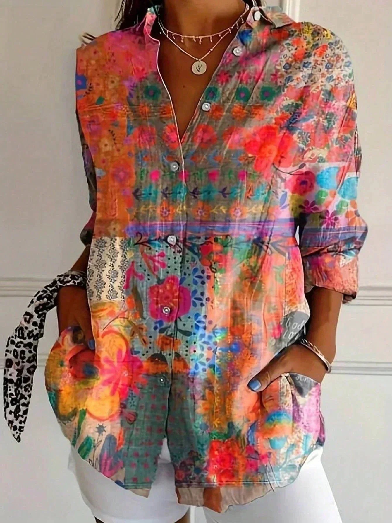Sadie | Colourful Printed Blouse