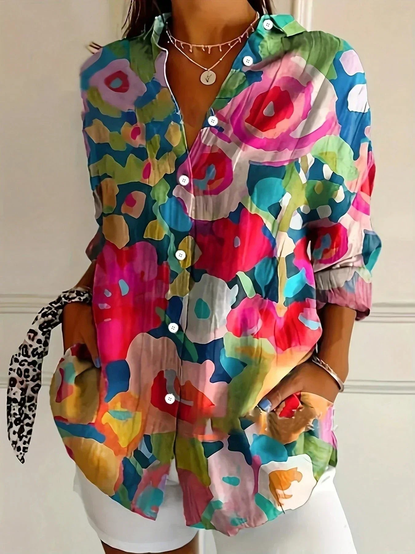 Sadie | Colourful Printed Blouse