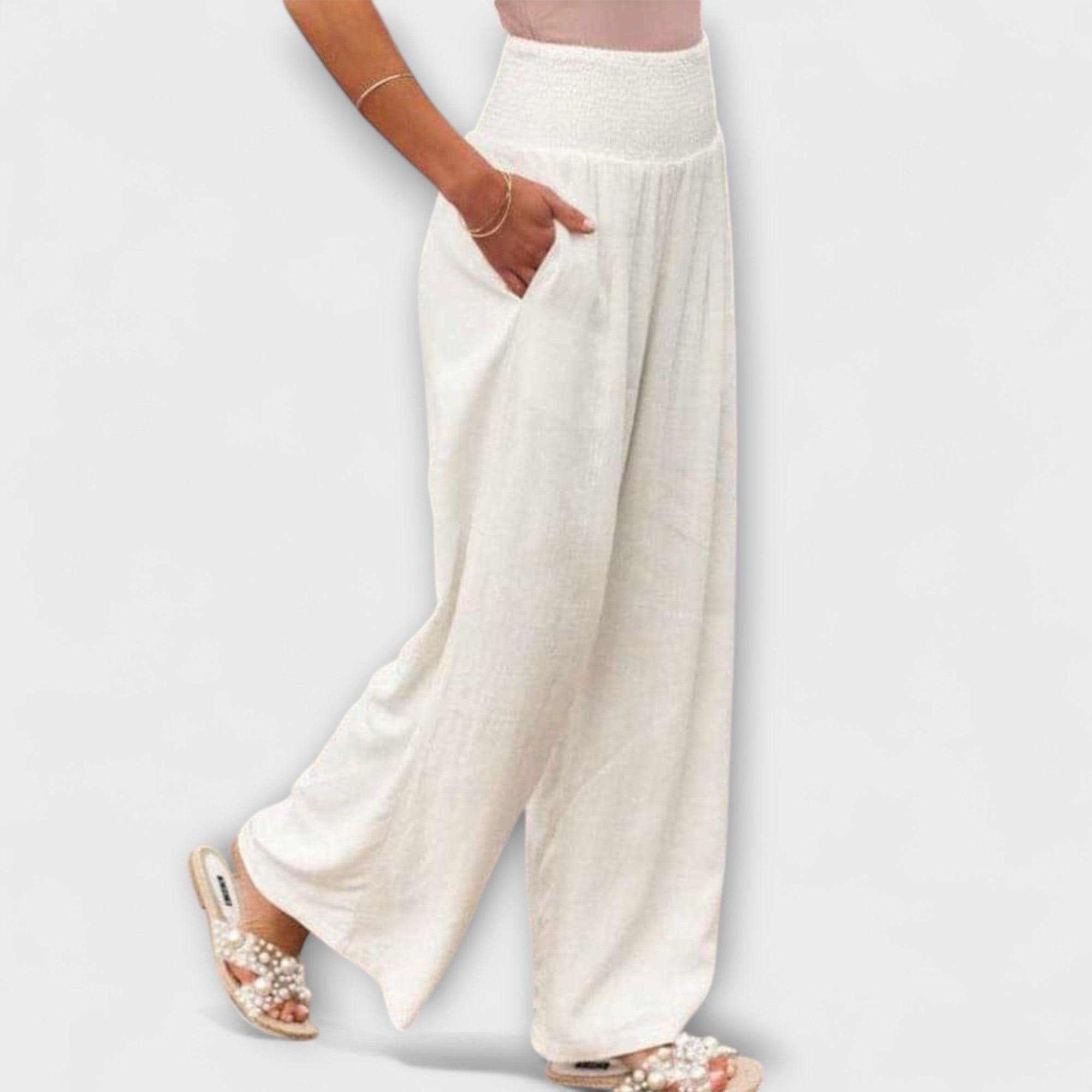 Thearya - Relaxed Wide Leg Trousers