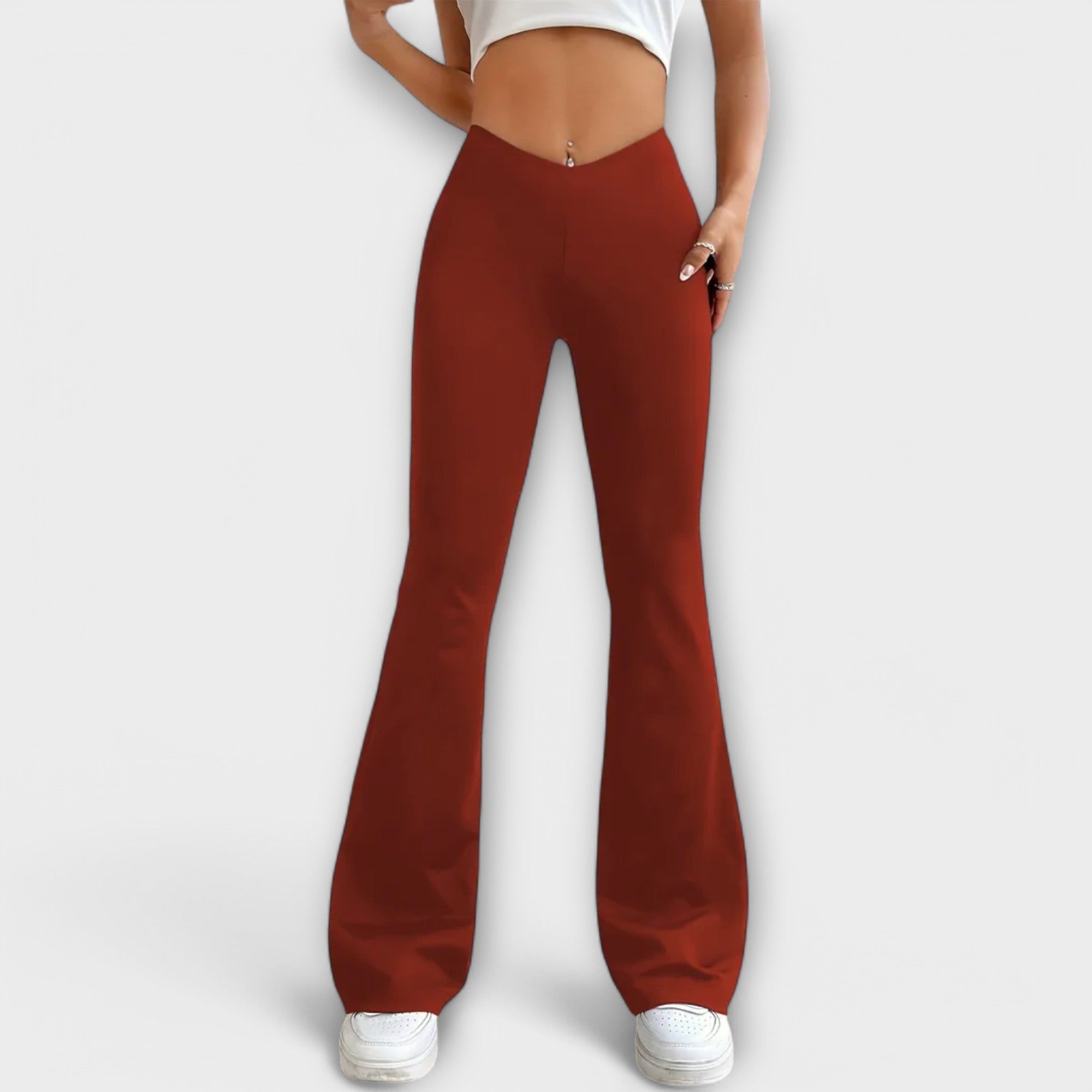 Serena - Relaxed Flared Leg Trousers