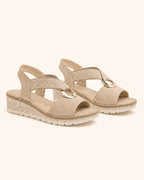 Amelia — Comfortable Sandals with Gold Ring