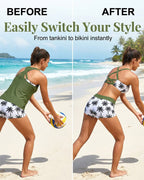 Maren | 3-Piece Tankini Bikini & Cover-Up Set