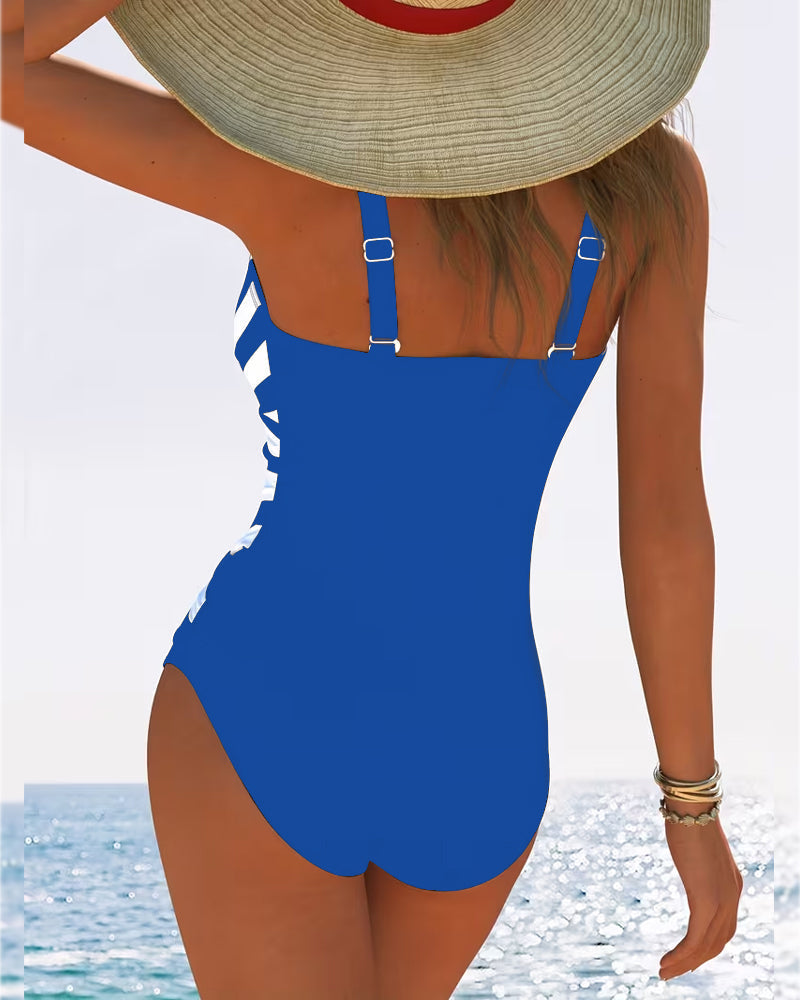 Florence | Striped Swimsuit
