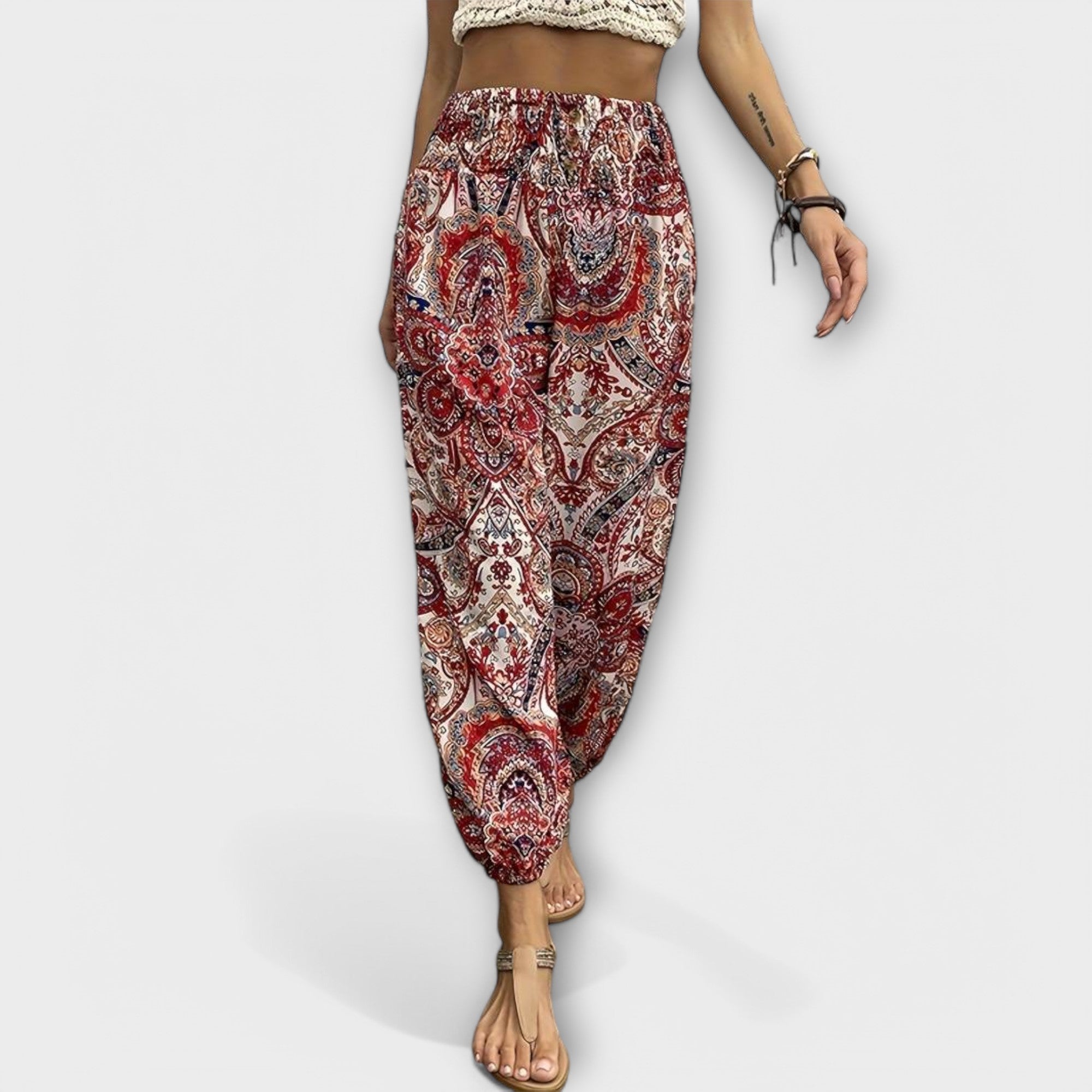 Scarlett - Ethnic Print Trousers