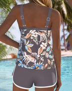 Evie | U-Neck Floral Print Tankini