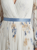 Lavinia | Long Sleeve V-Neck Floral Maxi Dress