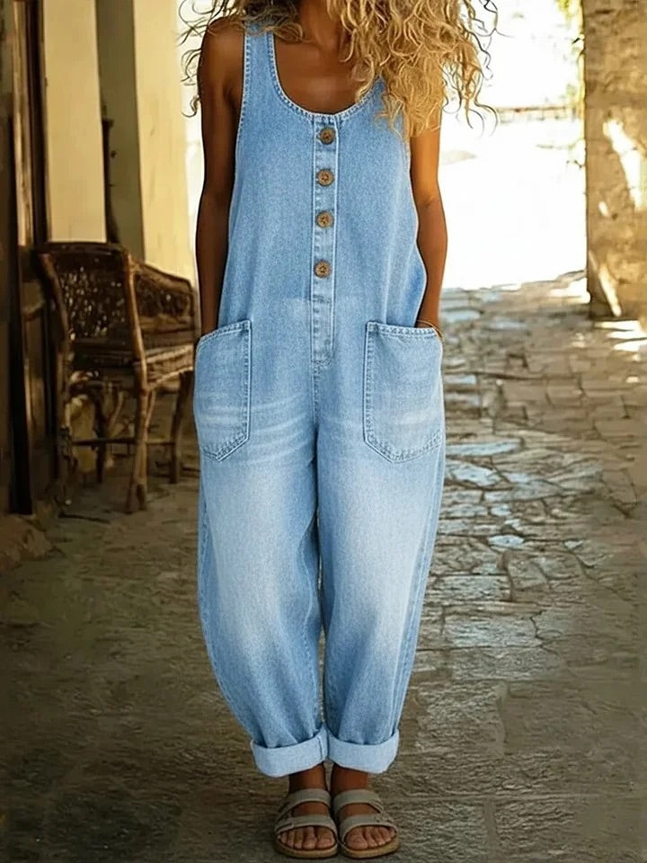 Lora™ | Vintage-Style Jumpsuit