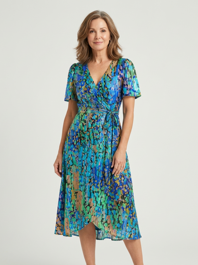 Zafrina | Abstract Print Mini Dress
