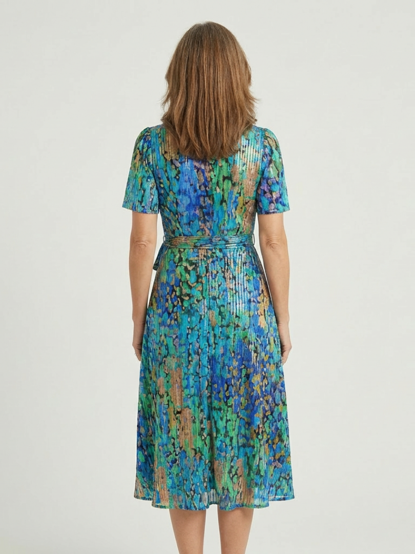 Zafrina | Abstract Print Mini Dress