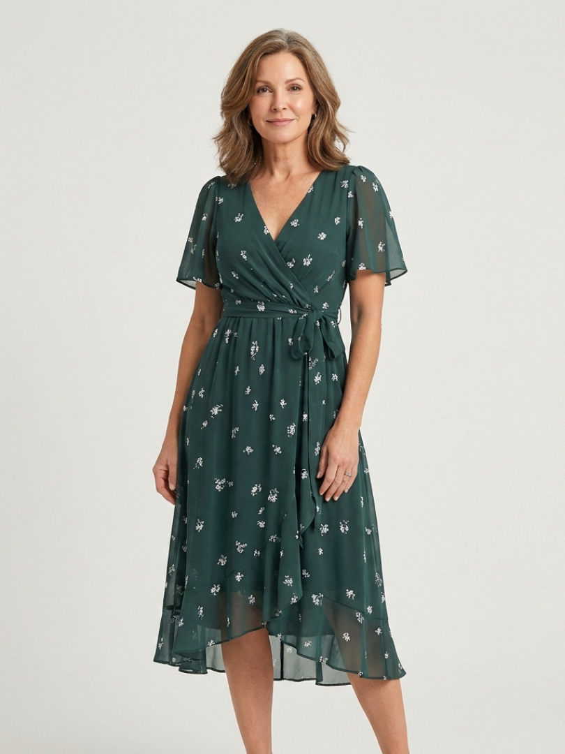 Zafrina | Abstract Print Mini Dress
