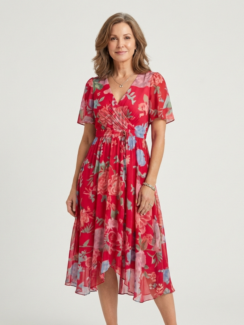 Zafrina | Abstract Print Mini Dress